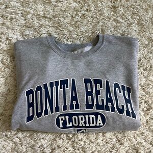 Gray Bonita Beach Florida Sweatshirt